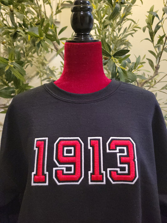 3D Puff Founding Year Sweatshirt Delta FREE SHIPPING