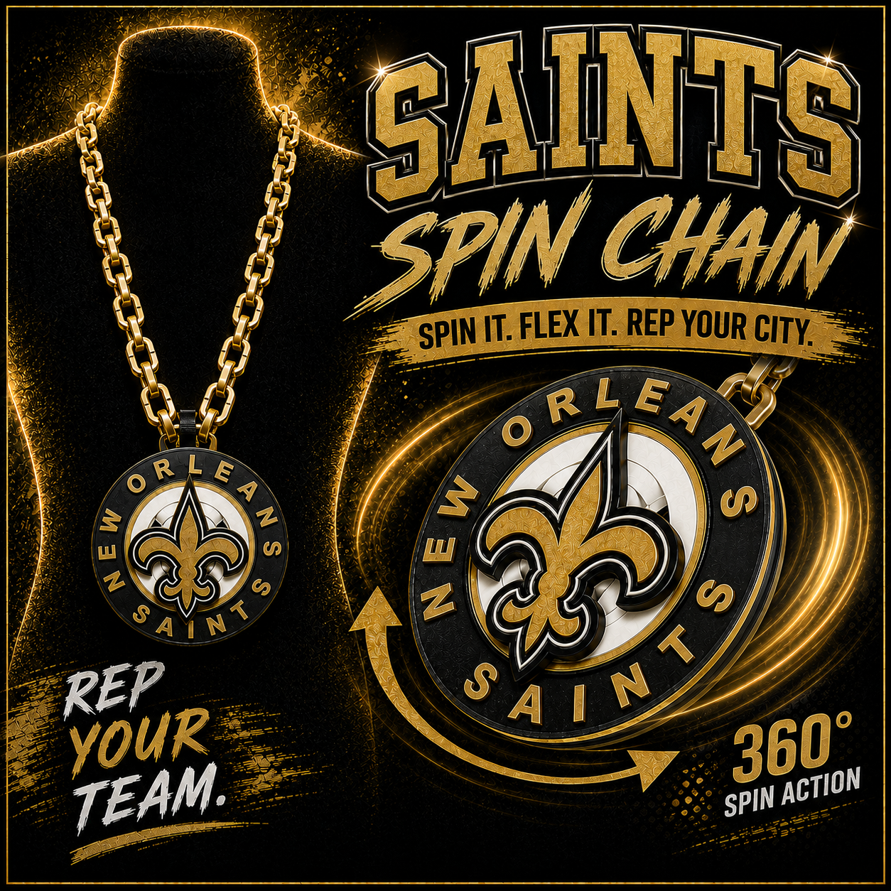 New Orleans Saints SPIN CHAIN